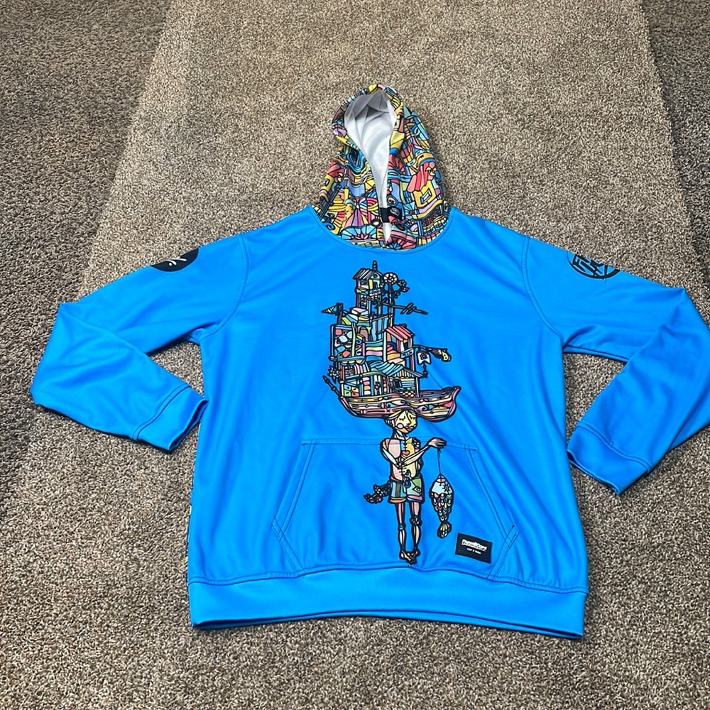 FreshHoods Rainboy Blue Hoodie. Men’s size M